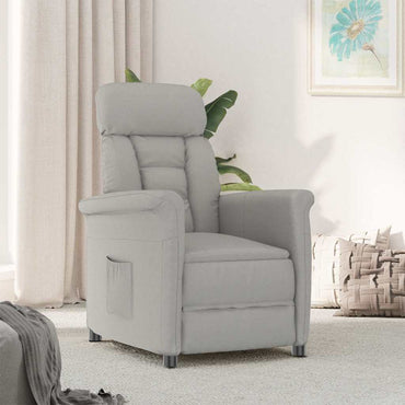 vidaXL Fauteuil Gris Clair 96,5 x 70,5 x 95 cm Microfibre