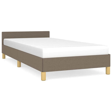 vidaXL Cadre de lit sans matelas Taupe 100x200 cm Tissu