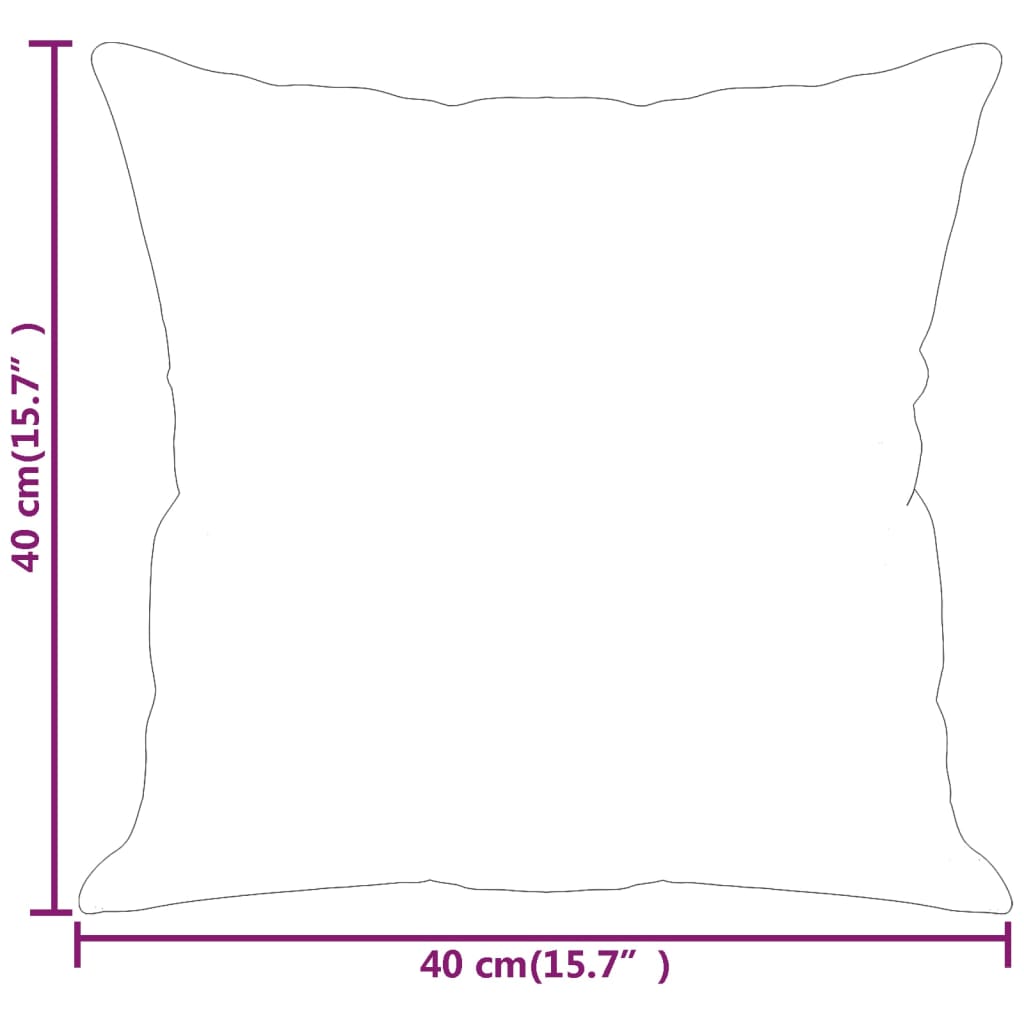 vidaXL Zierkissen 2 Stk. Dunkelgrau 40x40 cm Mikrofasergewebe