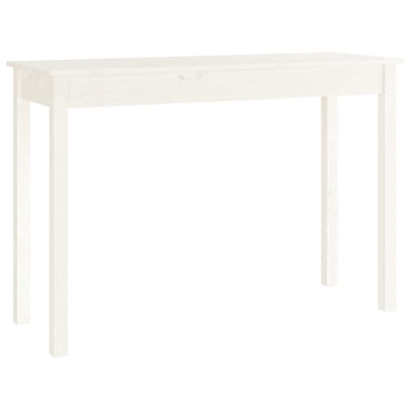 vidaXL Console blanche 110x40x75 cm en bois de pin massif