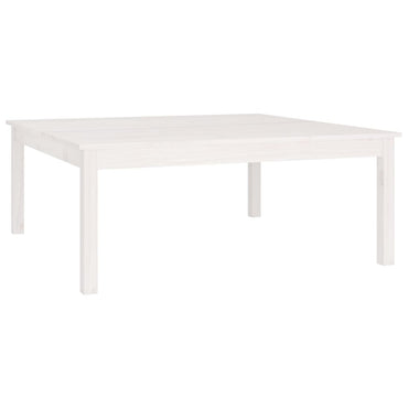 vidaXL Couchtisch Weiß 100x100x40 cm Massivholz Kiefer