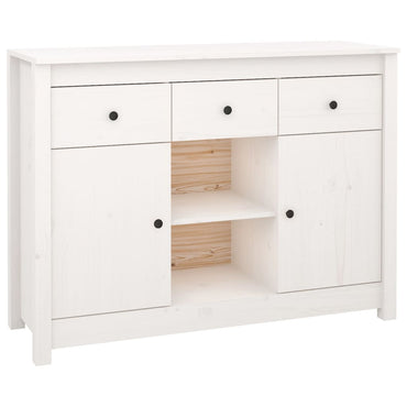 vidaXL Bahut blanc 100x35x74,5 cm Bois de pin massif
