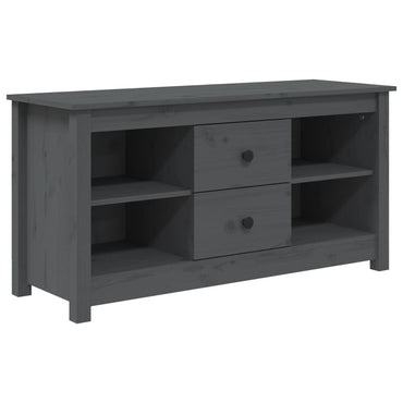 Meuble TV vidaXL Gris 103x36,5x52 cm Bois de pin massif