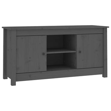 Meuble TV vidaXL Gris 103x36,5x52 cm Bois de pin massif