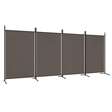 vidaXL 4-tlg. Paravent Anthrazit 346x180 cm Stoff