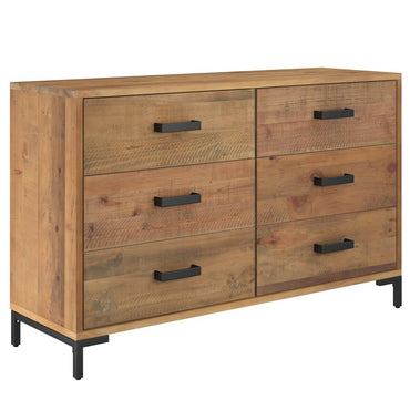 vidaXL Buffet marron 110x35x70 cm Bois de pin massif