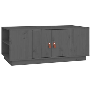 vidaXL Couchtisch Grau 100x50x41 cm Massivholz Kiefer