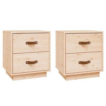 vidaXL Nachttische 2 Stk. 40x34x45 cm Massivholz Kiefer