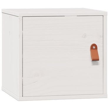 vidaXL Wandschrank Weiß 31,5x30x30 cm Massivholz Kiefer