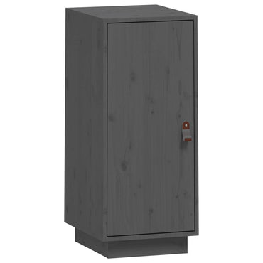 vidaXL Sideboard Grau 34x40x75 cm Massivholz Kiefer