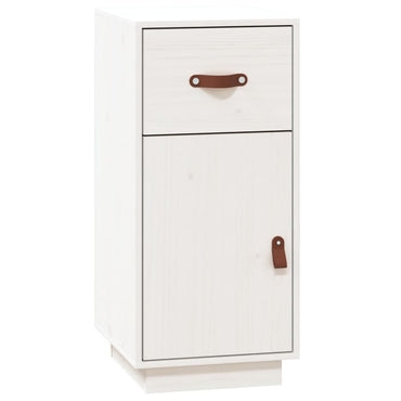 vidaXL Buffet blanc 34x40x75 cm Bois de pin massif