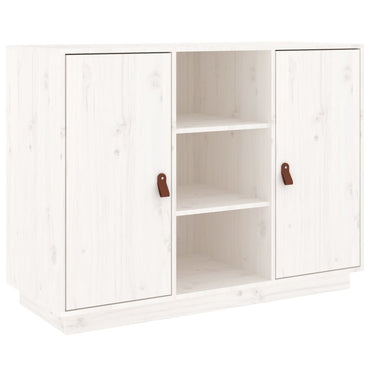 vidaXL Buffet blanc 100x40x75 cm Bois de pin massif