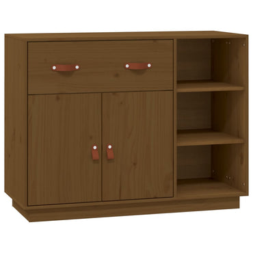 vidaXL Sideboard Honigbraun 98,5x40x75 cm Massivholz Kiefer