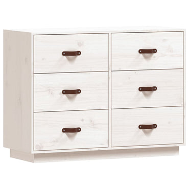 vidaXL Buffet blanc 100x40x75 cm Bois de pin massif