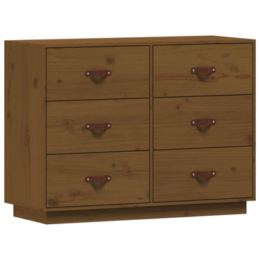 vidaXL Bahut marron miel 100x40x75 cm Bois de pin massif