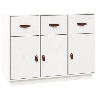 vidaXL Buffet blanc 100x40x75 cm Bois de pin massif