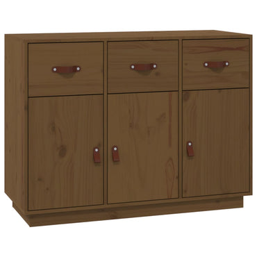 vidaXL Bahut marron miel 100x40x75 cm Bois de pin massif