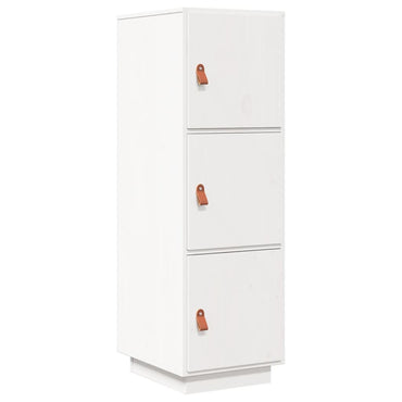 vidaXL Buffet haut blanc 34x40x108,5 cm Bois de pin massif