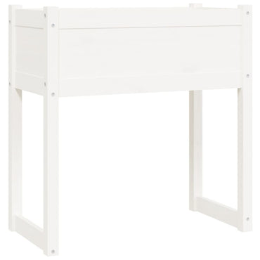 vidaXL Jardinière Blanc 78x40x81 cm Bois de pin massif