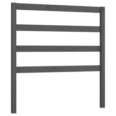 vidaXL Kopfteil Grau 95x4x100 cm Massivholz Kiefer