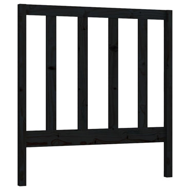 vidaXL Kopfteil Schwarz 95x4x100 cm Massivholz Kiefer
