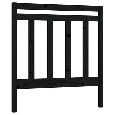vidaXL Kopfteil Schwarz 95x4x100 cm Massivholz Kiefer