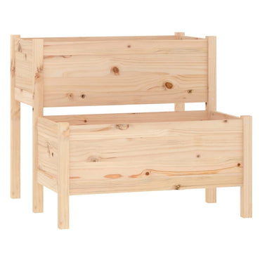 vidaXL Jardinière 84,5x84x75 cm Bois de pin massif