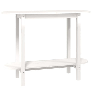 vidaXL Konsolentisch Weiß 110x40x80 cm Massivholz Kiefer