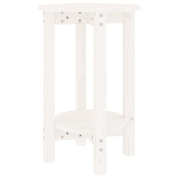 vidaXL Couchtisch Weiß Ø 40x60 cm Massivholz Kiefer