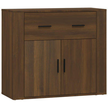 vidaXL Buffet imitation chêne marron 80x33x70 cm bois d'ingénierie