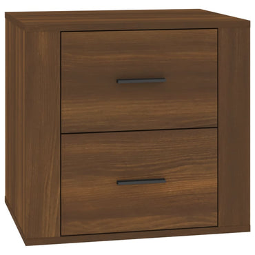 vidaXL Table de chevet Marron aspect chêne 50x39x47 cm