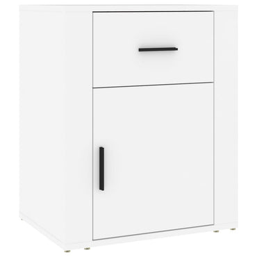 vidaXL Table de chevet blanc 50x36x60 cm en bois d'ingénierie