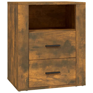vidaXL Nachttisch Räuchereiche 50x36x60 cm Holzwerkstoff