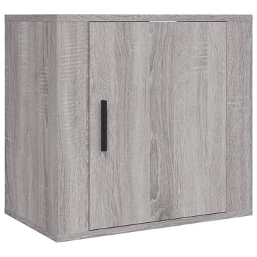vidaXL Table de chevet murale grise Sonoma 50x30x47 cm