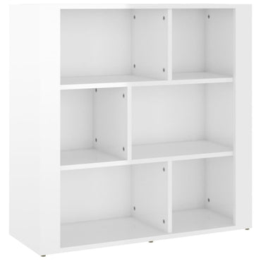 vidaXL Buffet haut brillant blanc 80x30x80 cm Bois d'ingénierie