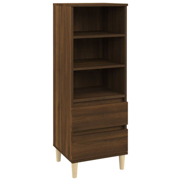 vidaXL Highboard aspect chêne marron 40x36x110 cm en bois d'ingénierie