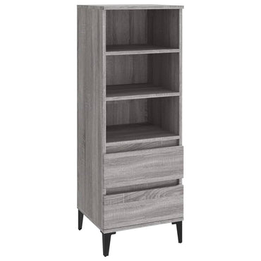 vidaXL Highboard gris Sonoma 40x36x110 cm en bois d'ingénierie