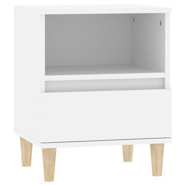 vidaXL Table de chevet blanc 40x35x50 cm