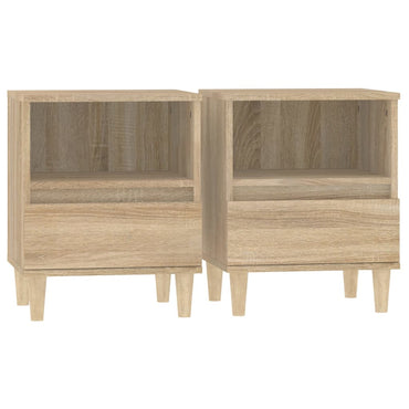 vidaXL Tables de chevet 2 pcs Chêne Sonoma 40x35x50 cm