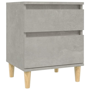 vidaXL Table de chevet gris béton 40x35x50 cm