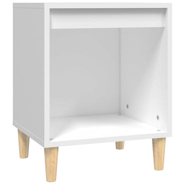 vidaXL Table de chevet blanc 40x35x50 cm Bois d'ingénierie