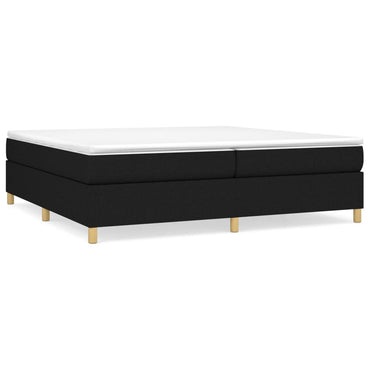 vidaXL Boxspringbettgestell Schwarz 200x200 cm Stoff