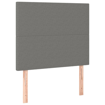 vidaXL Kopfteil Dunkelgrau 80 x 5 x 118/128 cm Stoff