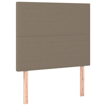 vidaXL Kopfteil Taupe 100x5x118/128 cm Stoff