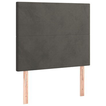 vidaXL Kopfteil Dunkelgrau 90 x 5 x 118/128 cm Samt