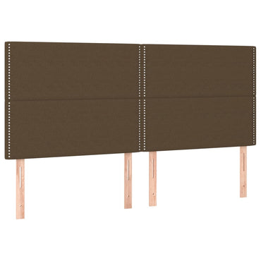 vidaXL Kopfteil Dunkelbraun 180x5x118/128 cm Stoff