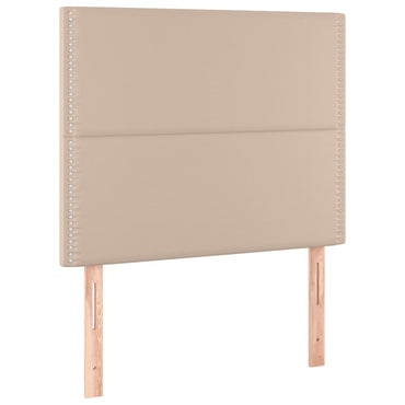 vidaXL Kopfteil Cappuccino 90x5x118/128 cm Kunstleder