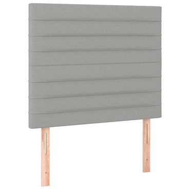vidaXL Kopfteil Hellgrau 80x5x118/128 cm Stoff