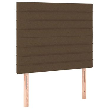 vidaXL Kopfteil Dunkelbraun 80x5x118/128 cm Stoff
