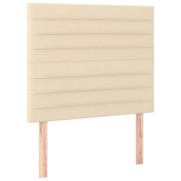 vidaXL Kopfteil Creme 80x5x118/128 cm Stoff